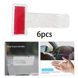Maxbell 6Pcs Car Windscreen Parking Ticket Clip Holder Transparent for car