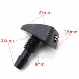 Maxbell 2Pcs Car Windshield Washer Nozzle Front Window Spray Jet Replacement Durable