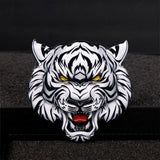 Maxbell Tiger Metal Sticker for tiger Face Shape for Motocycle Car Laptop