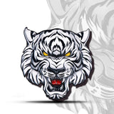 Maxbell Tiger Metal Sticker for tiger Face Shape for Motocycle Car Laptop