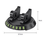 Maxbell 2 in 1 Temporary Parking Card Number Plate Car Phone Holder for Parking Style D