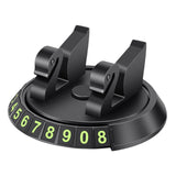 Maxbell 2 in 1 Temporary Parking Card Number Plate Car Phone Holder for Parking Style D