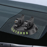 Maxbell 2 in 1 Temporary Parking Card Number Plate Car Phone Holder for Parking Style D