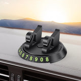 Maxbell 2 in 1 Temporary Parking Card Number Plate Car Phone Holder for Parking Style D