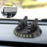 Maxbell 2 in 1 Temporary Parking Card Number Plate Car Phone Holder for Parking Style D