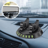 Maxbell 2 in 1 Temporary Parking Card Number Plate Car Phone Holder for Parking Style D