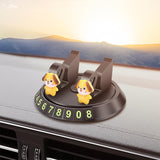 Maxbell 2 in 1 Temporary Parking Card Number Plate Car Phone Holder for Parking Style E