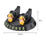 Maxbell 2 in 1 Temporary Parking Card Number Plate Car Phone Holder for Parking Style E