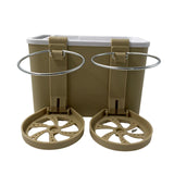 Maxbell Car Armrest Storage box Cup Holder car Storage for Coffee Beige Yellow