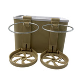 Maxbell Car Armrest Storage box Cup Holder car Storage for Coffee Beige Yellow