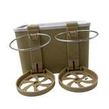Maxbell Car Armrest Storage box Cup Holder car Storage for Coffee Beige Yellow
