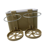 Maxbell Car Armrest Storage box Cup Holder car Storage for Coffee Beige Yellow