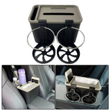 Maxbell Car Armrest Storage box Cup Holder car Storage for Coffee Black