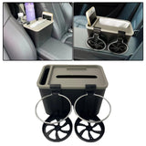 Maxbell Car Armrest Storage box Cup Holder car Storage for Coffee Black