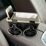 Maxbell Car Armrest Storage box Cup Holder car Storage for Coffee Black