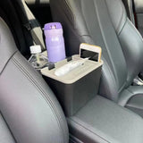 Maxbell Car Armrest Storage box Cup Holder car Storage for Coffee Black