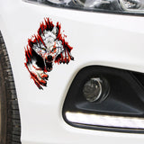 Maxbell wolf 3D Car Sticker Decorative Vehicle for Walls Auto Truck Left