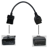 Maxbell OBDII Extension Cable Extend Cord Replaces for 10Pin to OBD OBDII 16Pin