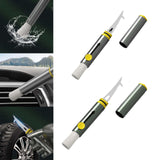 Maxbell Car Detailing Cleaning Brush Window Breaker Multipurpose for Buttons Gray