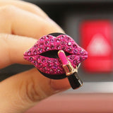 Maxbell Car Vent Clip Fashion for Auto Interior Decoration Accessory Parts Rose Red