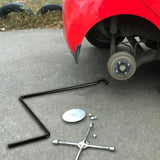 Maxbell Tire Wheel Jack Wrench ,Easy to Carry Durable Construction Professional