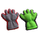 Maxbell Wash Mitts Premium for Car Cleaning Interior Exterior Red