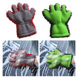 Maxbell Wash Mitts Premium for Car Cleaning Interior Exterior Red