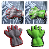 Maxbell Wash Mitts Premium for Car Cleaning Interior Exterior Red