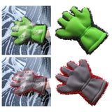 Maxbell Wash Mitts Premium for Car Cleaning Interior Exterior Red