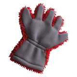 Maxbell Wash Mitts Premium for Car Cleaning Interior Exterior Red