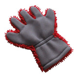 Maxbell Wash Mitts Premium for Car Cleaning Interior Exterior Red
