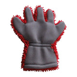 Maxbell Wash Mitts Premium for Car Cleaning Interior Exterior Red