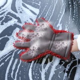 Maxbell Wash Mitts Premium for Car Cleaning Interior Exterior Red