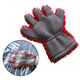 Maxbell Wash Mitts Premium for Car Cleaning Interior Exterior Red