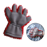 Maxbell Wash Mitts Premium for Car Cleaning Interior Exterior Red