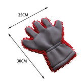 Maxbell Wash Mitts Premium for Car Cleaning Interior Exterior Red