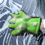 Maxbell Wash Mitts Premium for Car Cleaning Interior Exterior Green