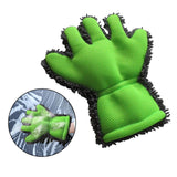 Maxbell Wash Mitts Premium for Car Cleaning Interior Exterior Green