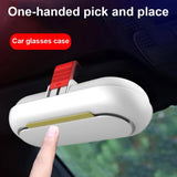 Maxbell Universal Car Glasses Case Automotive Accessories Sun Visor White