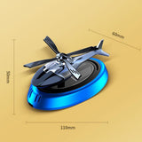 Maxbell Helicopter Car Air Freshener Office Dual Frequency Mode Solar Autorotation Blue