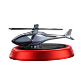 Maxbell Helicopter Car Air Freshener Office Dual Frequency Mode Solar Autorotation Blue