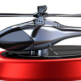 Maxbell Helicopter Car Air Freshener Office Dual Frequency Mode Solar Autorotation Red