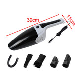 Maxbell Wired Car Vacuum Cleaner Corded Wet and Dry Use Auto Accessories Small White