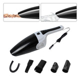 Maxbell Wired Car Vacuum Cleaner Corded Wet and Dry Use Auto Accessories Small White