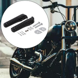 Maxbell 1 Pair Motorcycle Footrests CNC Aluminum Motorbike Durable for ct200U Black
