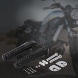 Maxbell 1 Pair Motorcycle Footrests CNC Aluminum Motorbike Durable for ct200U Black
