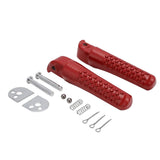 Maxbell 1 Pair Motorcycle Footrests CNC Aluminum Motorbike Durable for ct200U Red