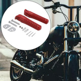 Maxbell 1 Pair Motorcycle Footrests CNC Aluminum Motorbike Durable for ct200U Red