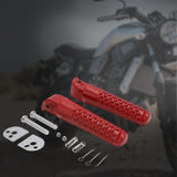 Maxbell 1 Pair Motorcycle Footrests CNC Aluminum Motorbike Durable for ct200U Red