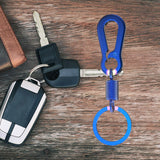 Maxbell Fashion Car Keyrings Men metal Decoration Waist Belt Buckle Pendant Dark blue